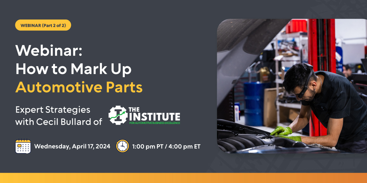 inar How to Mark Up Automotive Parts Pt.2
