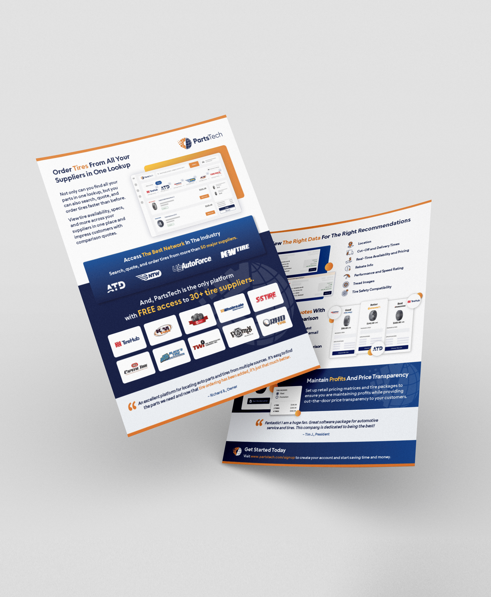 PT mockup One pager